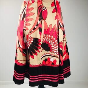 Worthington Floral Fit/Flare skirt Size 4